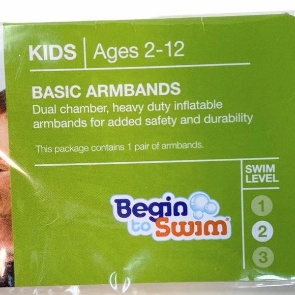 New Seago Swim Goggles, Nose Clips, Ear Plugs & Speedo Arm Bands For Kids - Picture 13 of 16